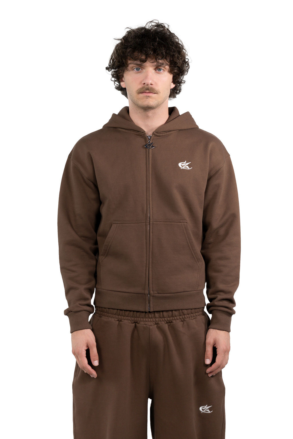 Ensemble Zip Marron